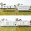 US Stock 3 x 6m Four Sides Waterproof Tent with Spiral Tubes White