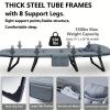 1-pack outdoor camping nap folding bed, office single bed artifact, simple and portable escort camp bed nap bed with mattress adjustable folding chair