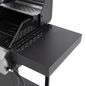 2+2 Multi-function Burner Gas Grill and Griddle Combo with Cover for Outdoor Cooking While Camping or Tailgating - BBQ,FRYING,PIZZA. (Color: As Pic)